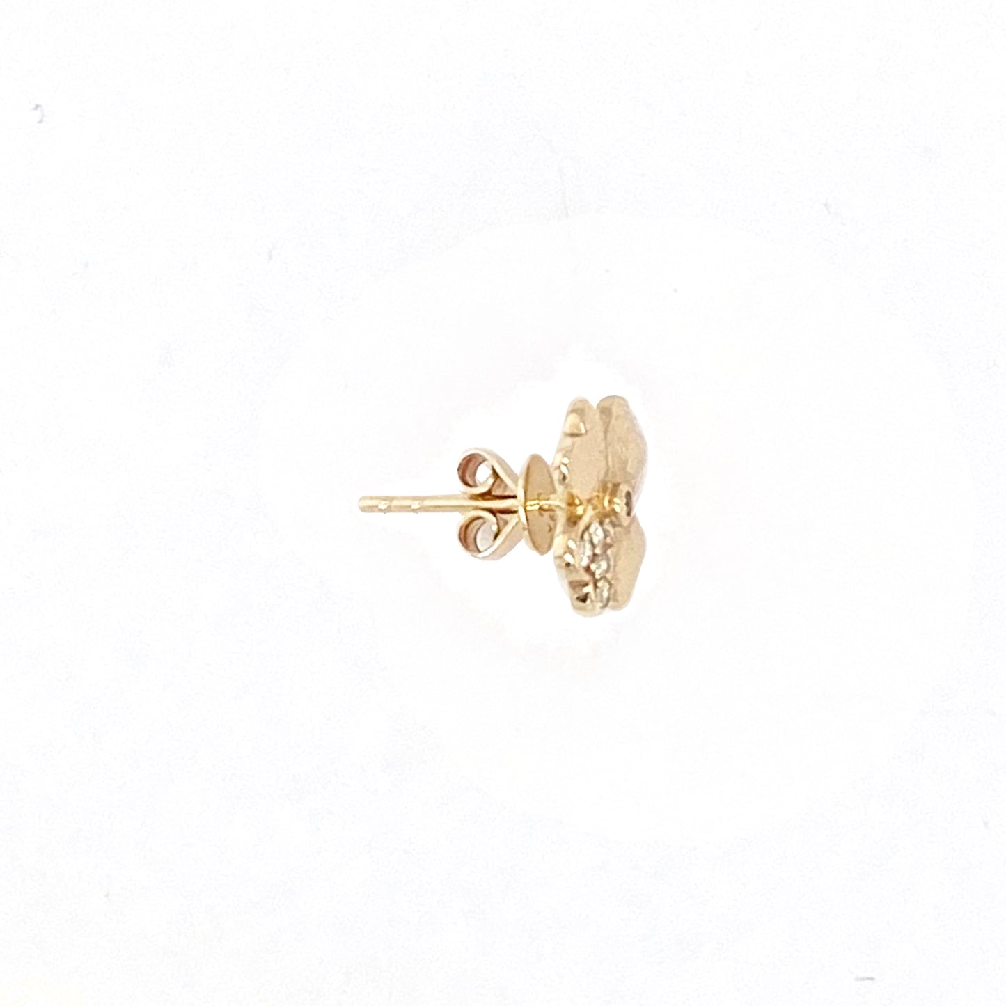 14k Clover Studs