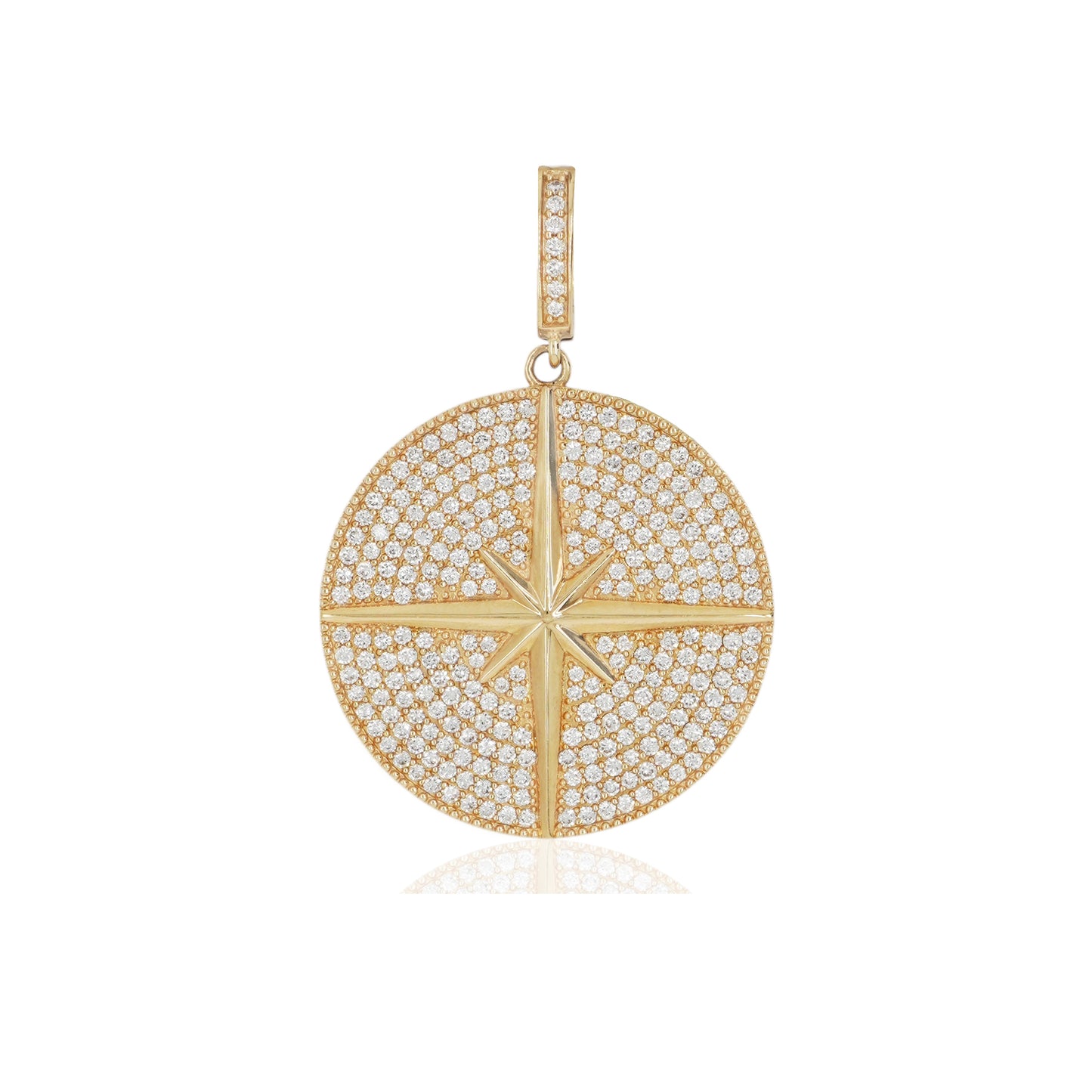 14k Compass Pendant