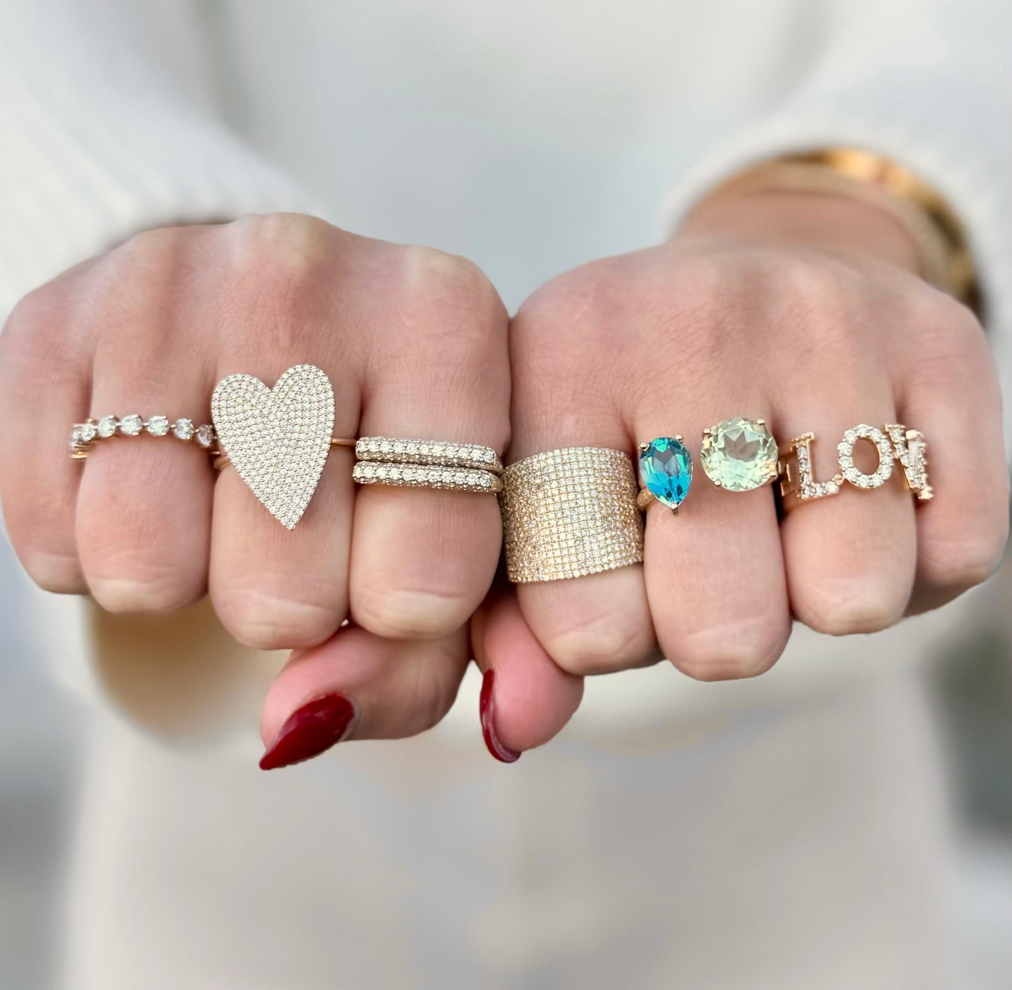 14k Queen of Hearts Ring