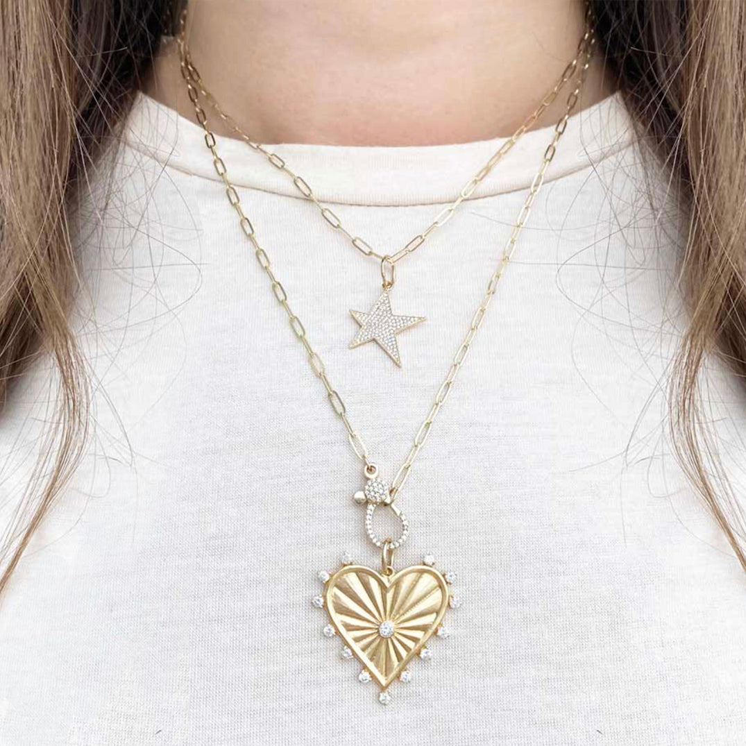 14K Shooting Star Pendant