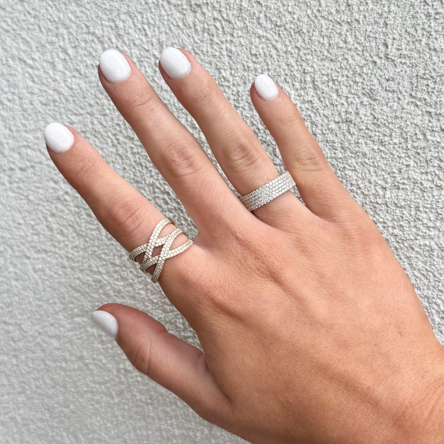 14k Pave Band Ring