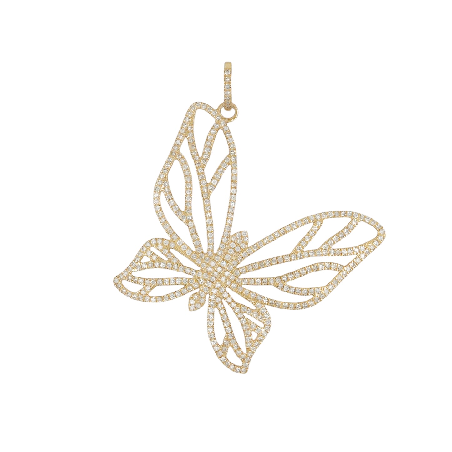 14k Large Open Butterfly