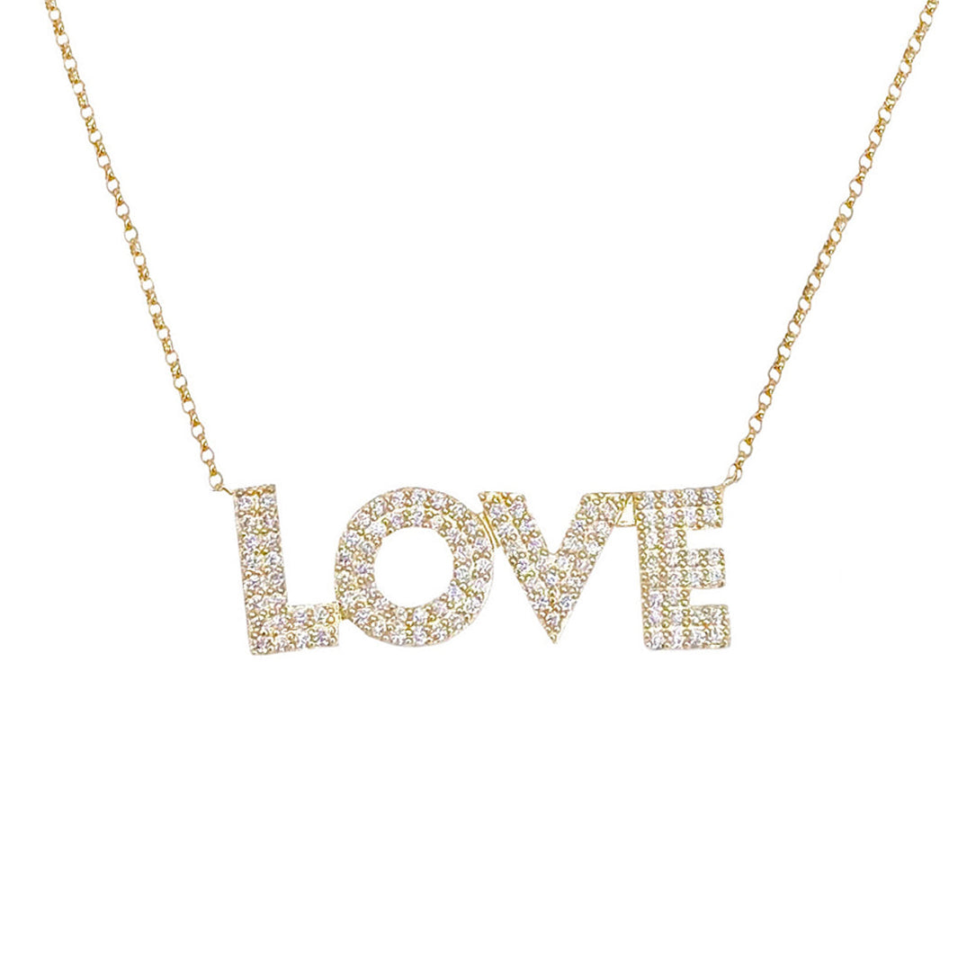 14K Bold Love Necklace