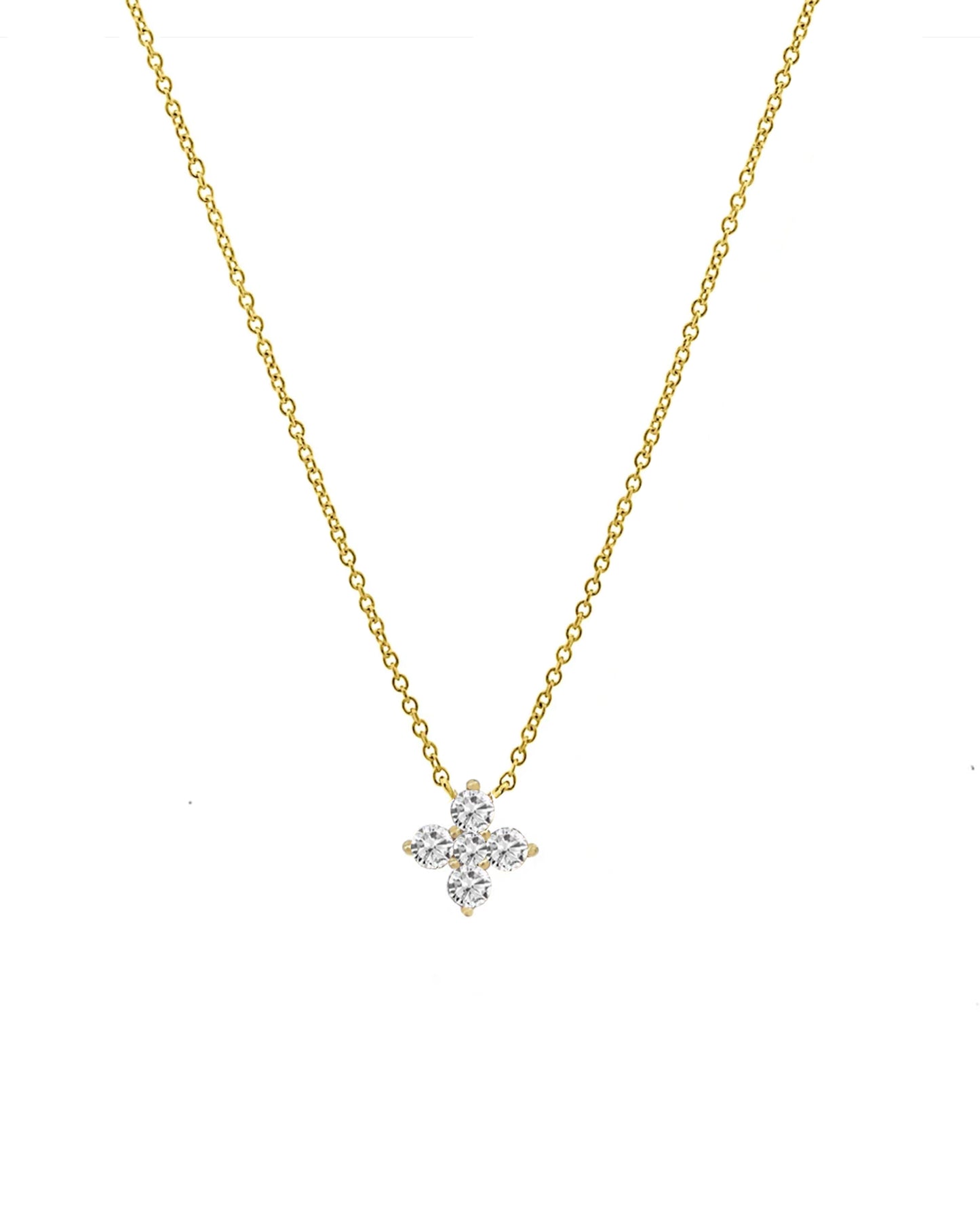 14k Gold Diamond Lucy Cross