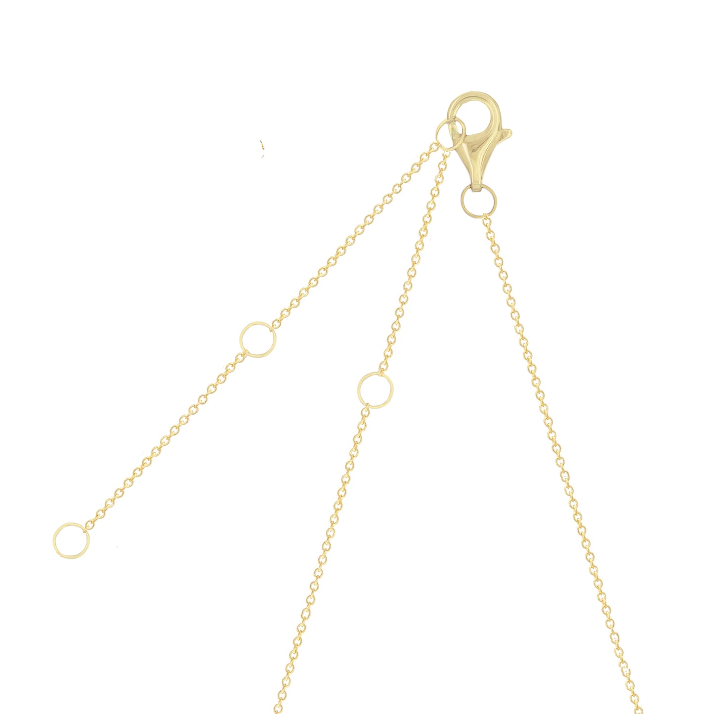 14k Emerald Rain Drop Necklace