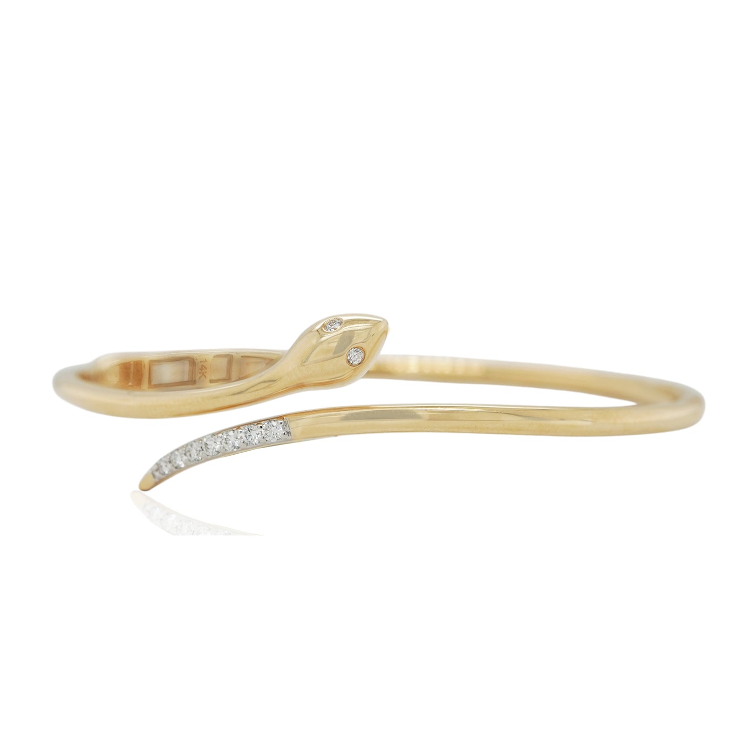 14k Snake Bangle