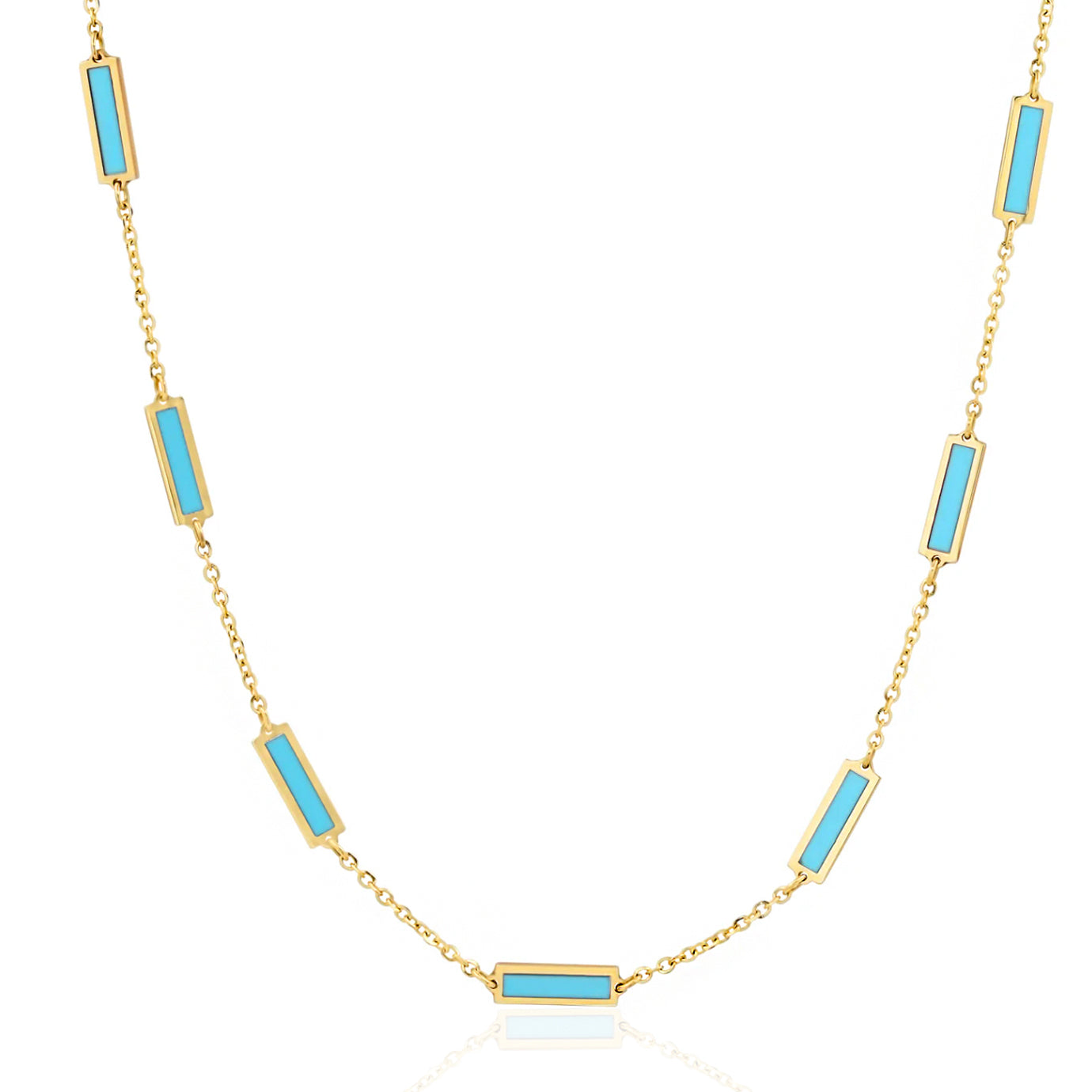 14k Inlay Necklace