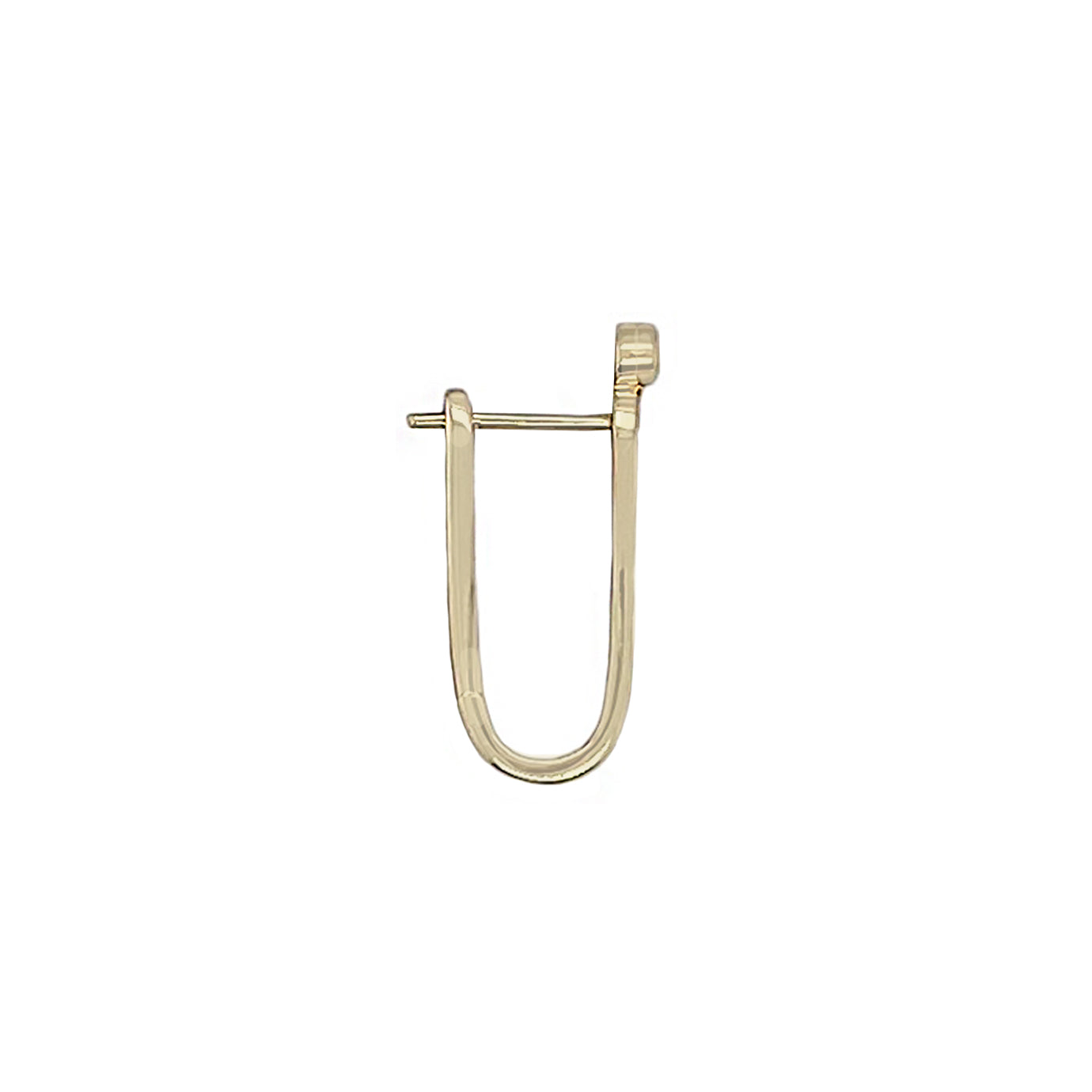 14k Bezel Set York Huggies