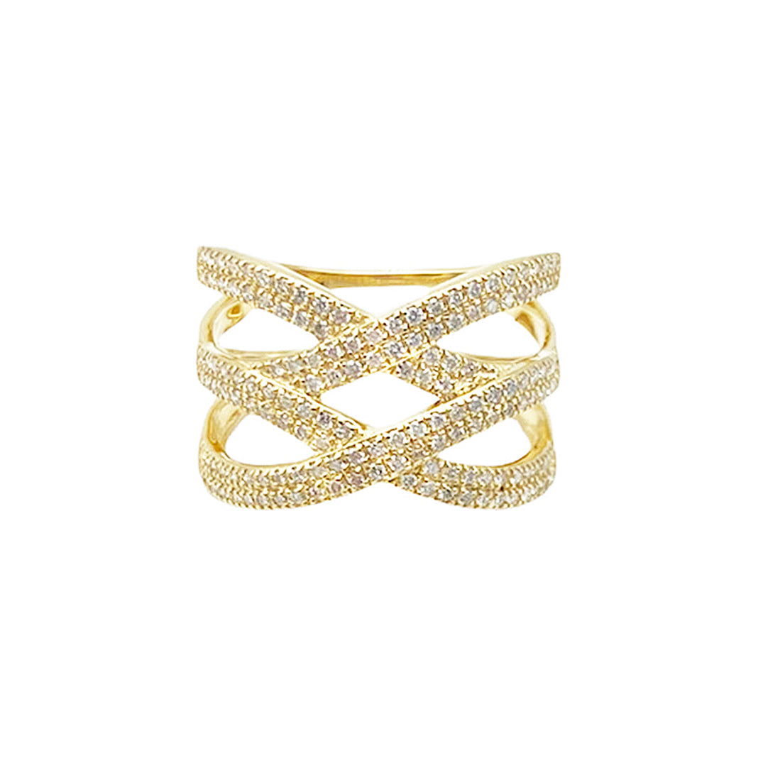 14k Gold Basket Ring