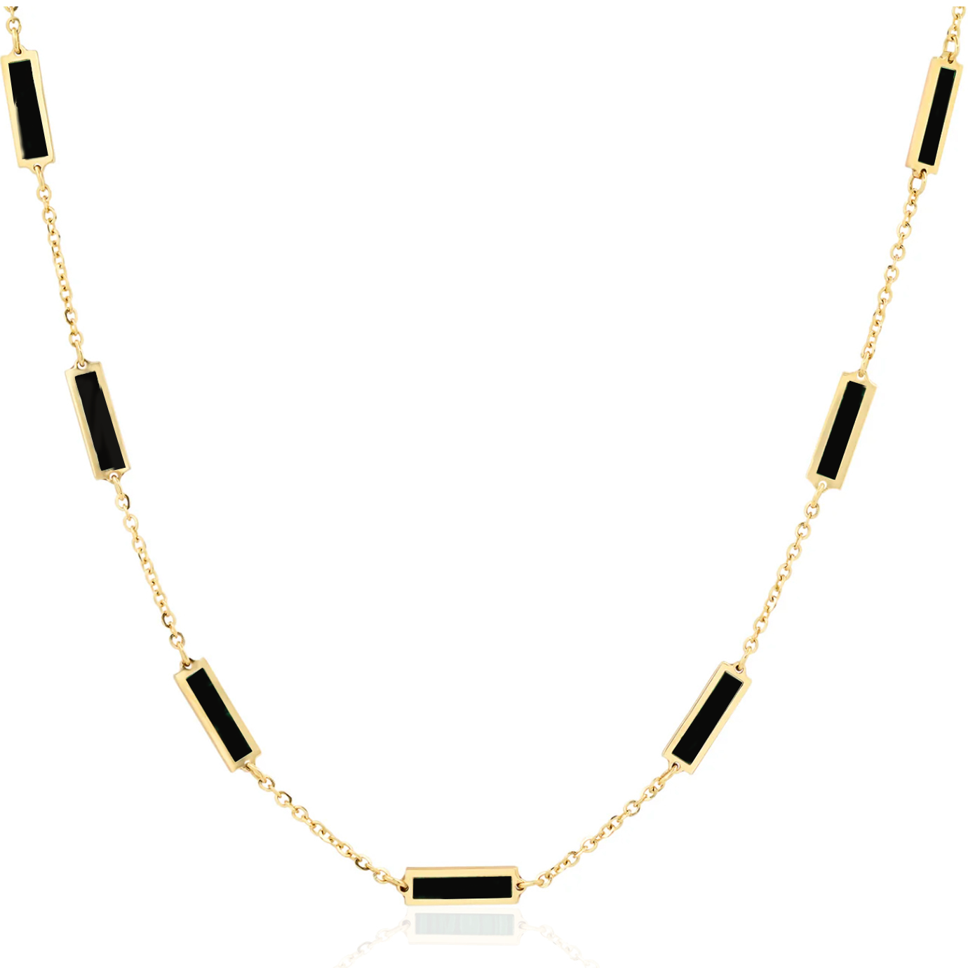 14k Inlay Necklace