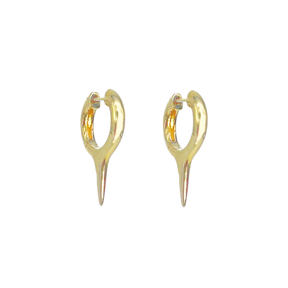 14K Spike Huggies