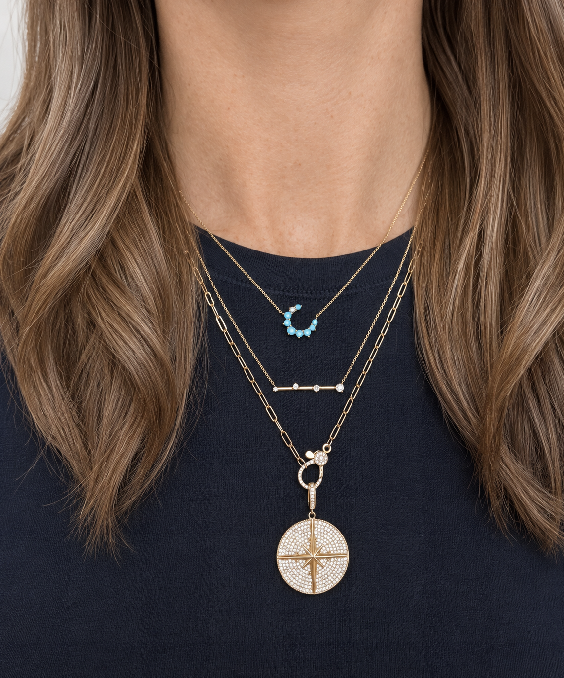 14k Diamond Dot Necklace