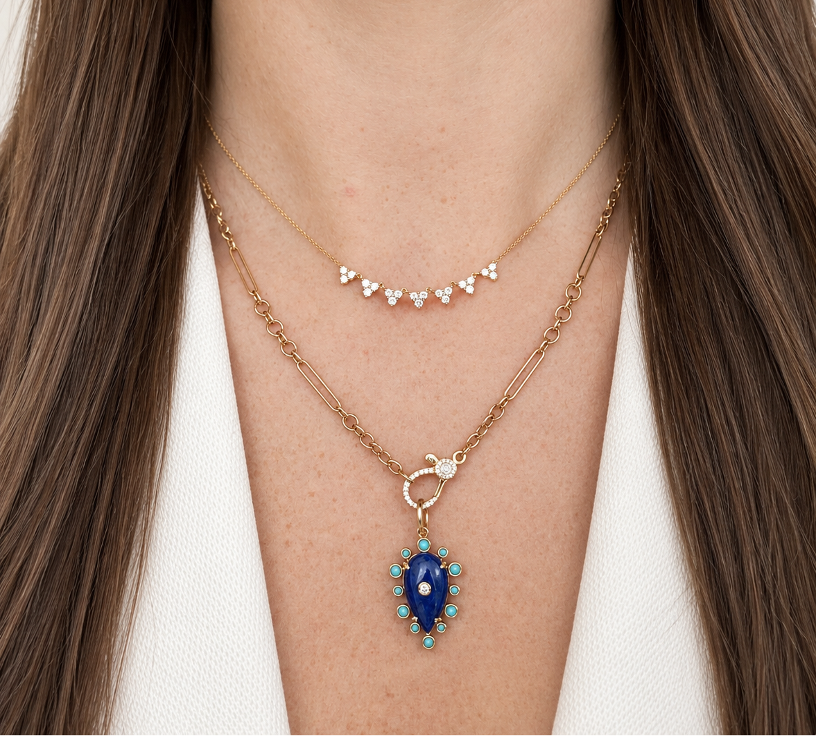 14k Trio Abney Necklace