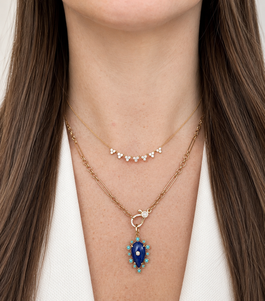 14k Mixed Link Clasp Chain