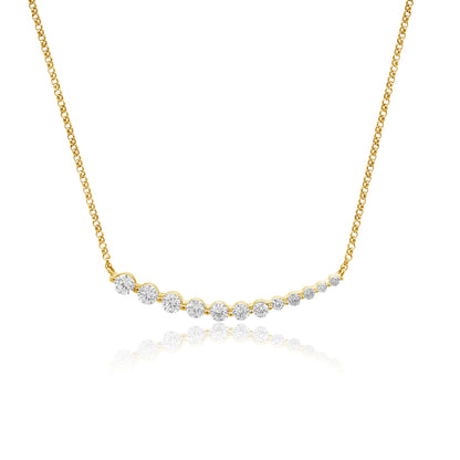 14k Graduating Bar Necklace