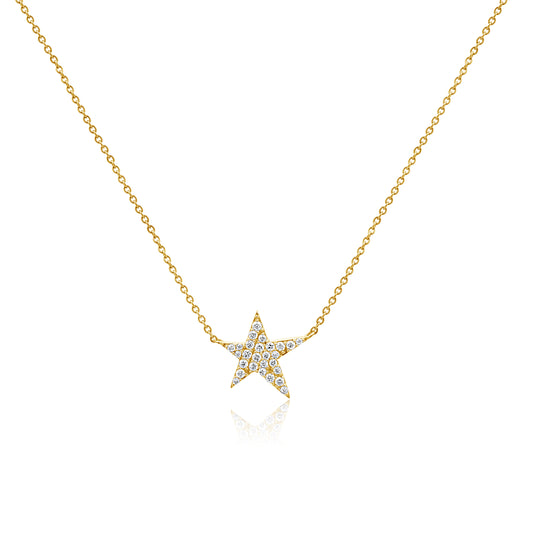 14k Shooting Star Necklace