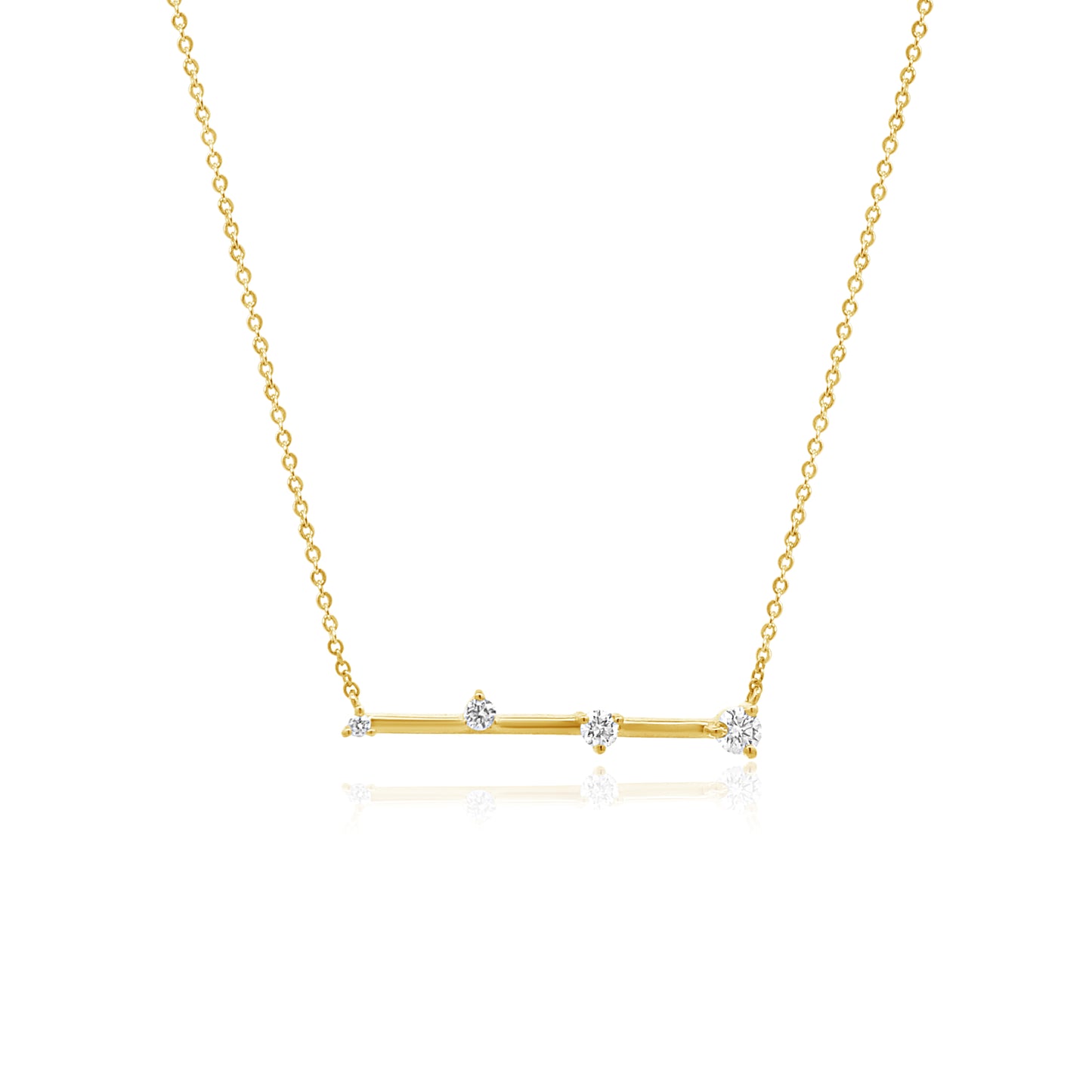 14k Diamond Dot Necklace
