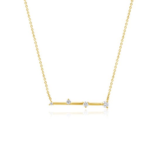 14k Diamond Dot Necklace