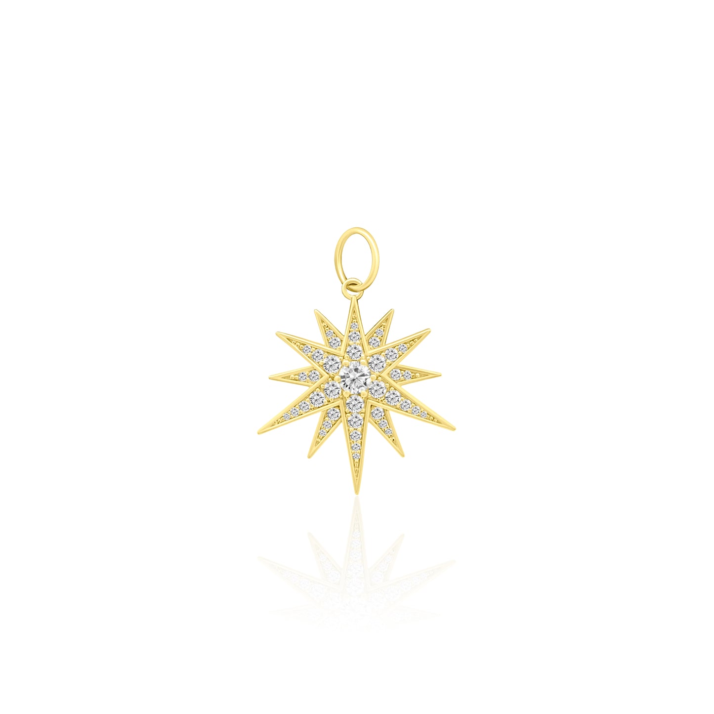 14k Starburst Pendant