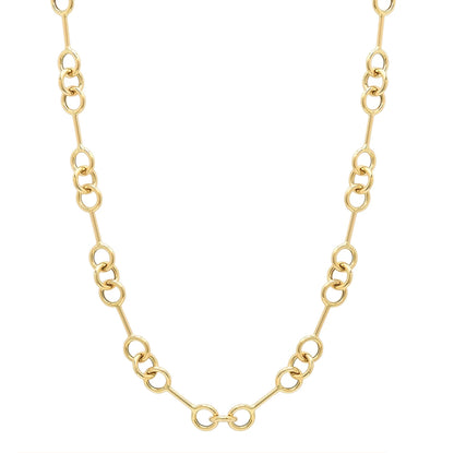 14k Gold Barbell Chain