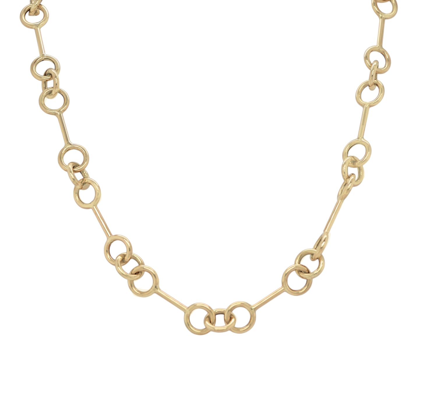 14k Gold Barbell Chain