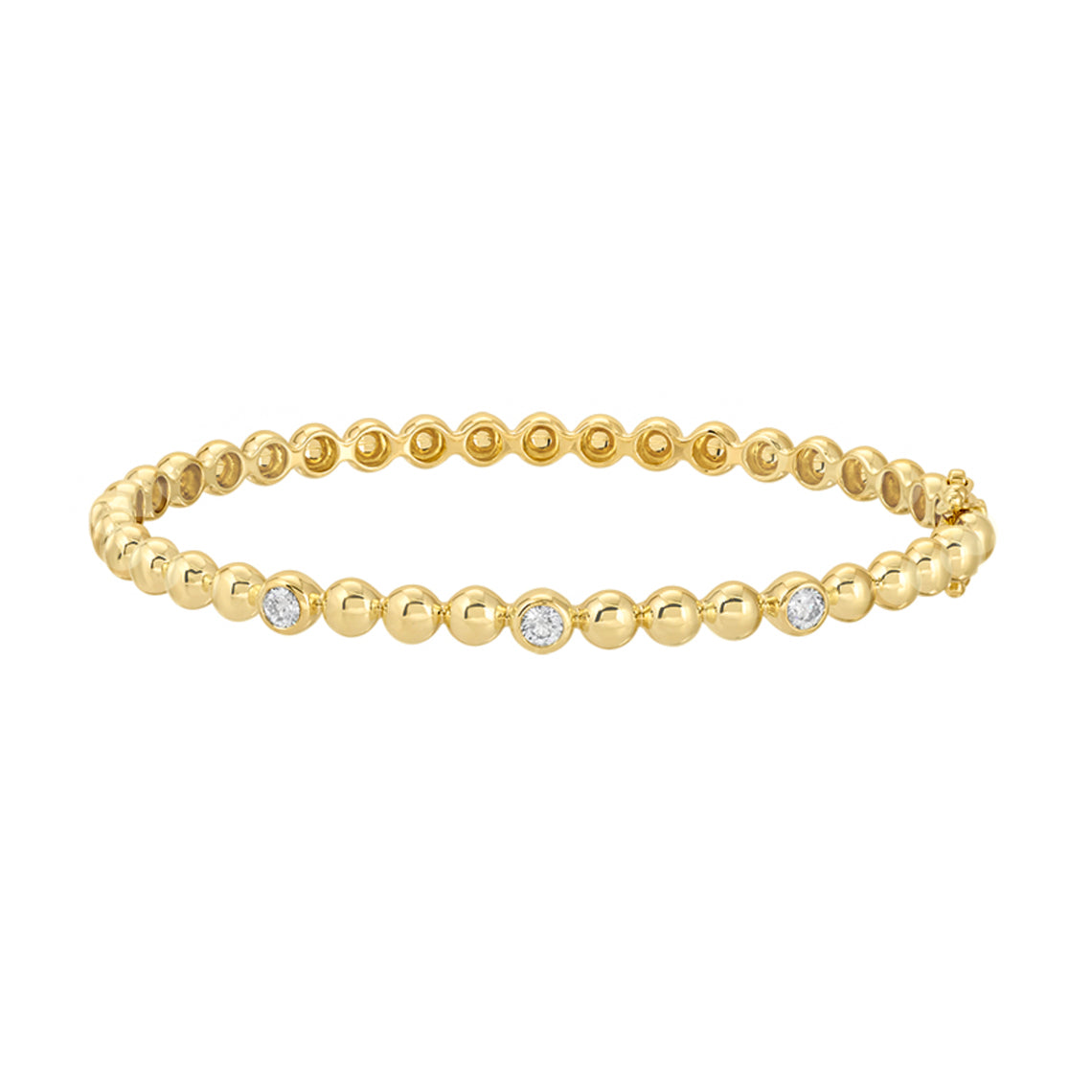 14k Beaded Bangle