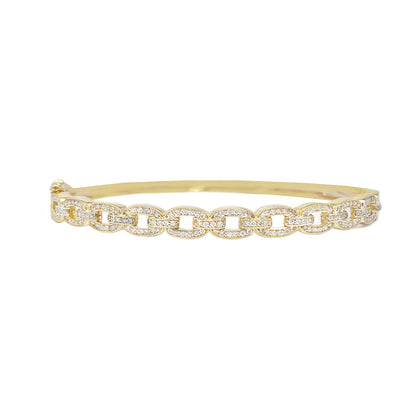 14K Chain Link Bangle