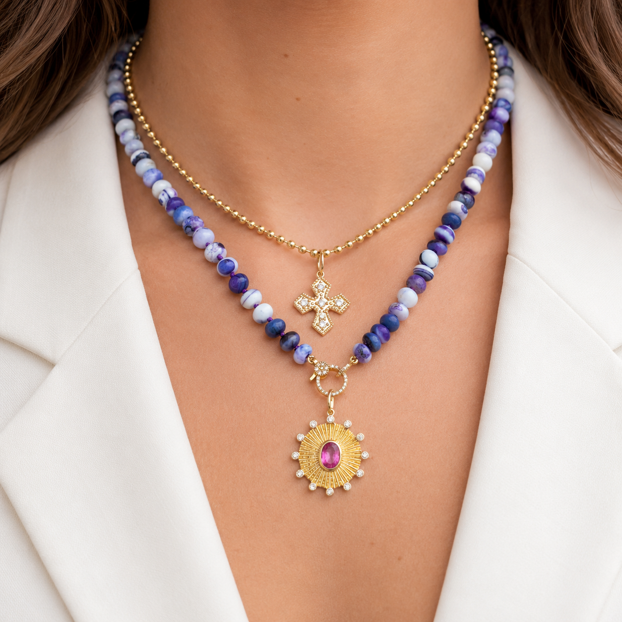 14K Kerri Cross Pendant