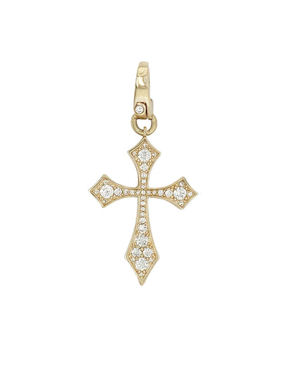 14k Diamond  Renaissance Cross