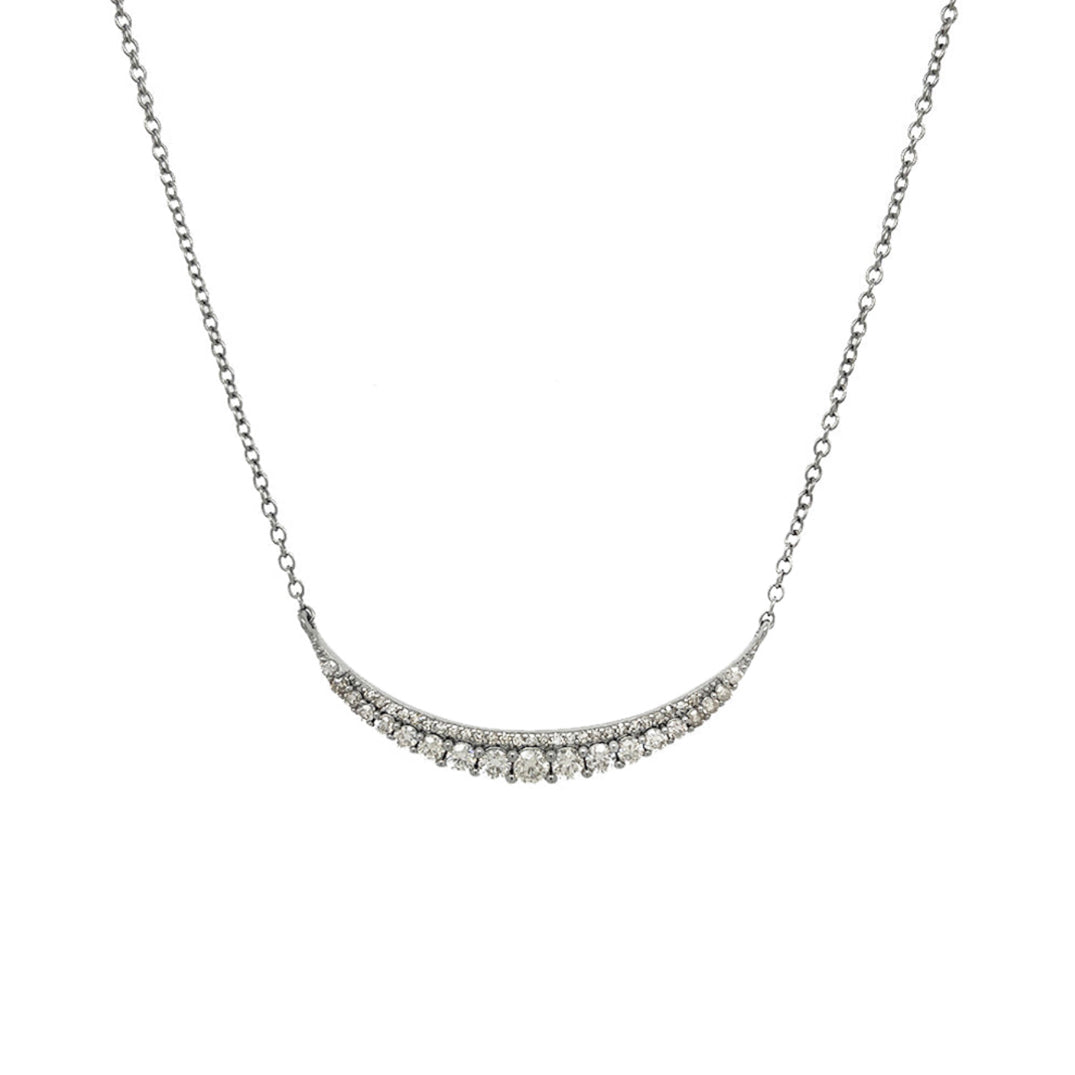 Diamond Curved Diamond Necklace