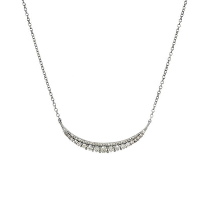 Diamond Curved Diamond Necklace