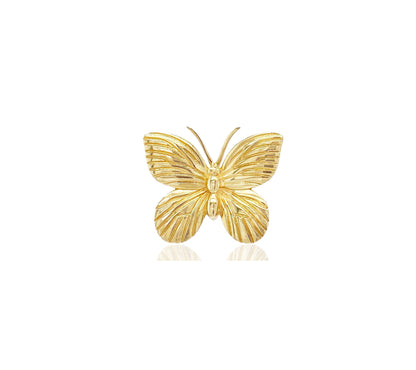 14k Fluted Butterfly Ring