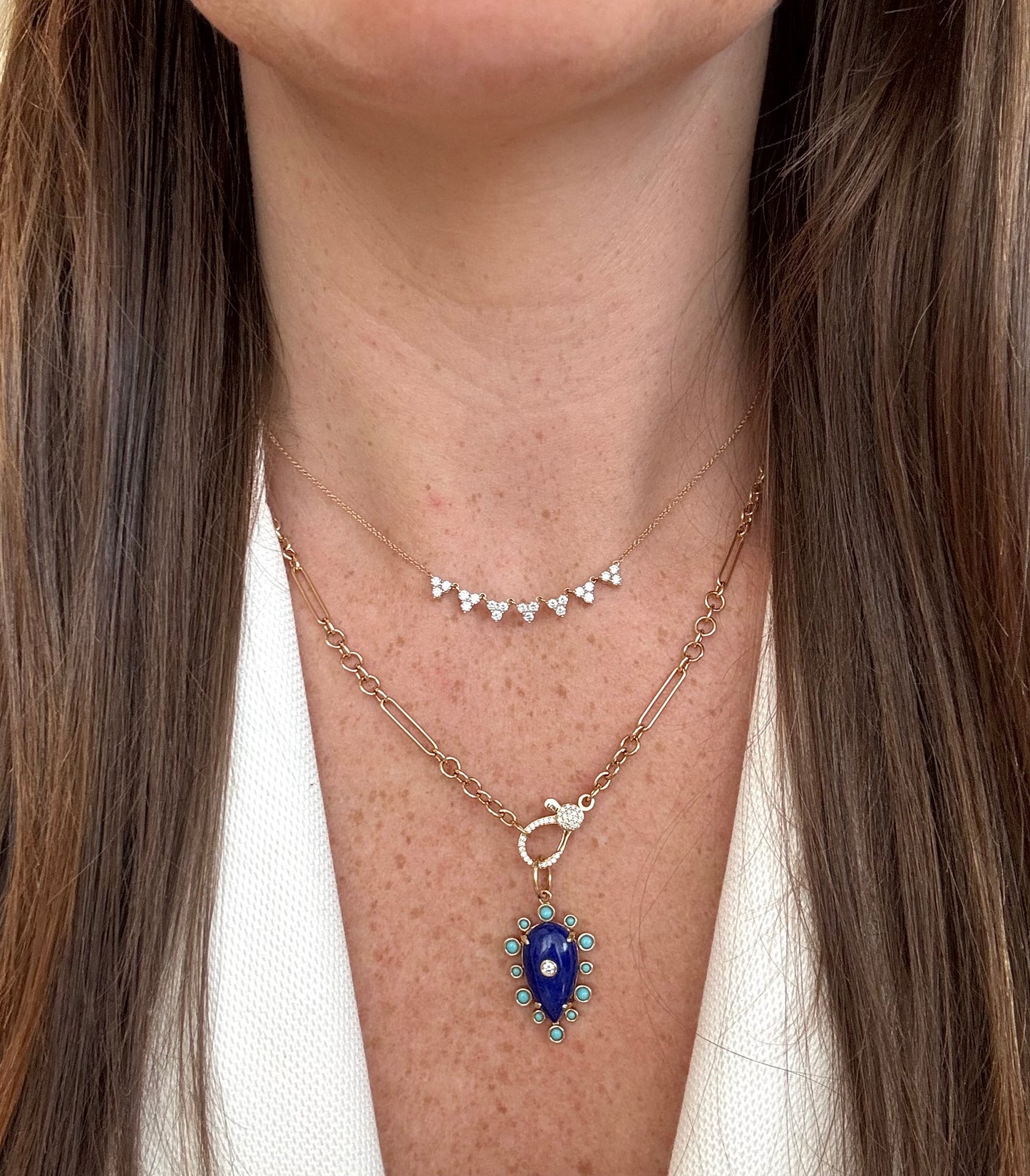 14k Flower Drop Huggies