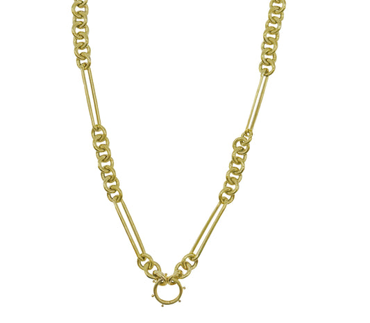 14k Mixed Link Open Chain with Clasp