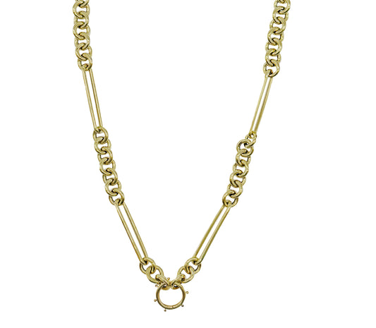 14k Mixed Link Open Chain with Clasp