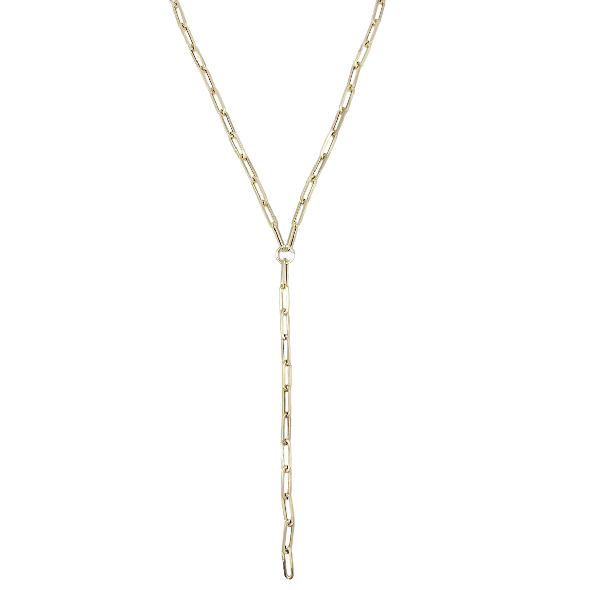 14k Lariat Chain Necklace