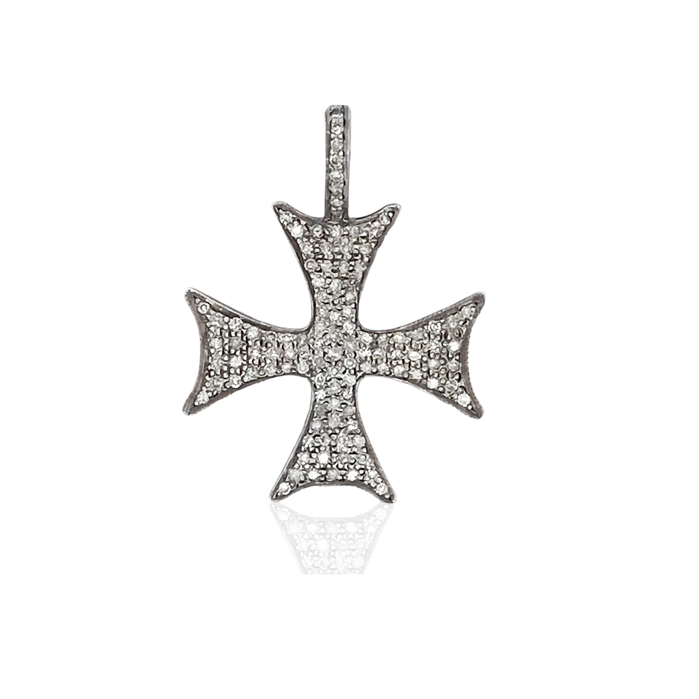 Diamond Maltese Cross Pendant