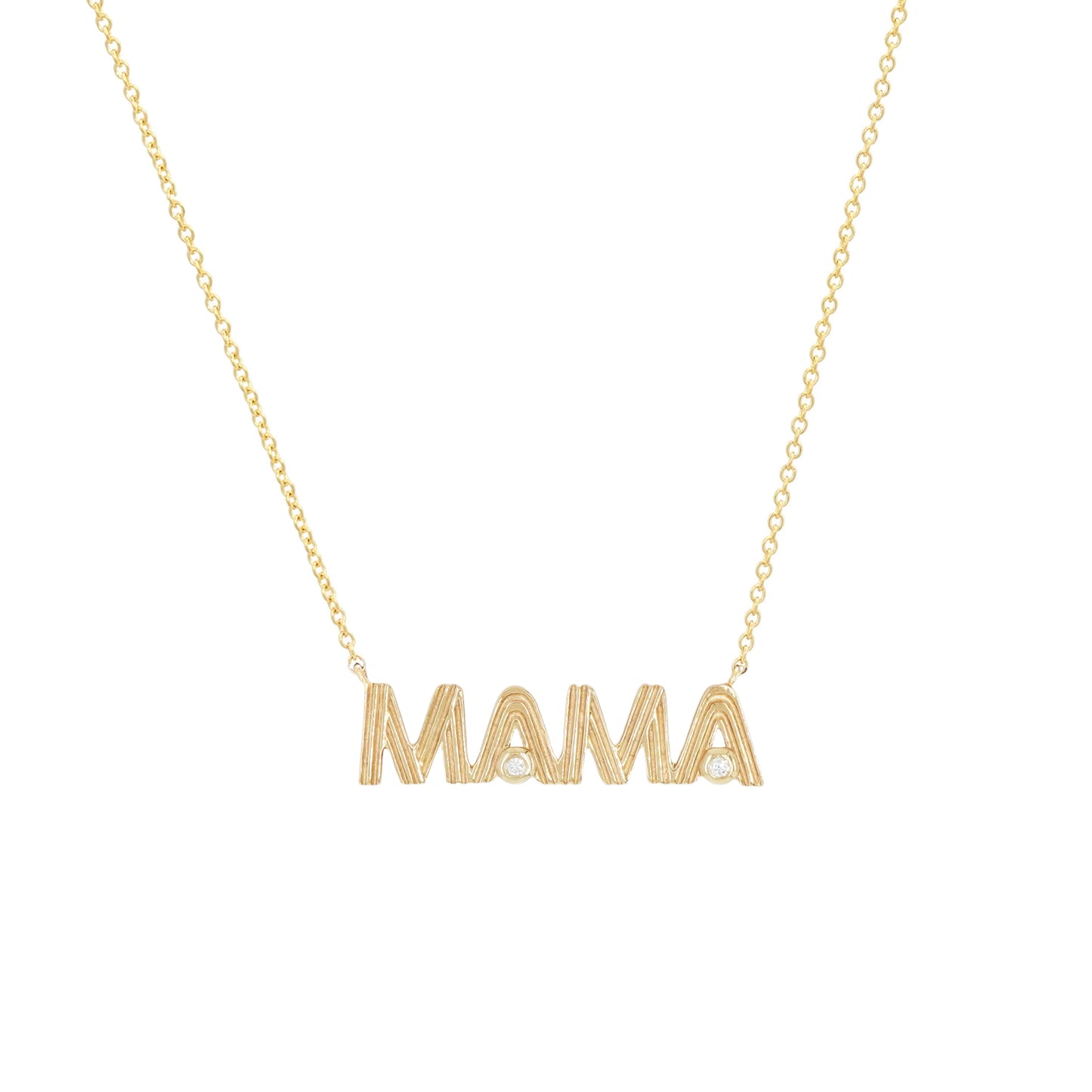 14k Retro MAMA Necklace