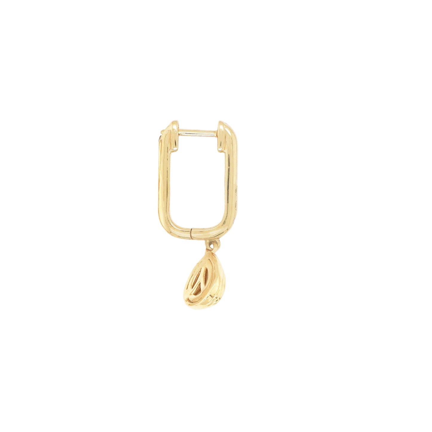 14k Diamond Bezel Tear Drop Earrings
