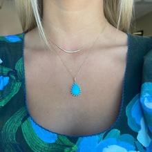 Load image into Gallery viewer, 14K Turquoise Drop Pendant
