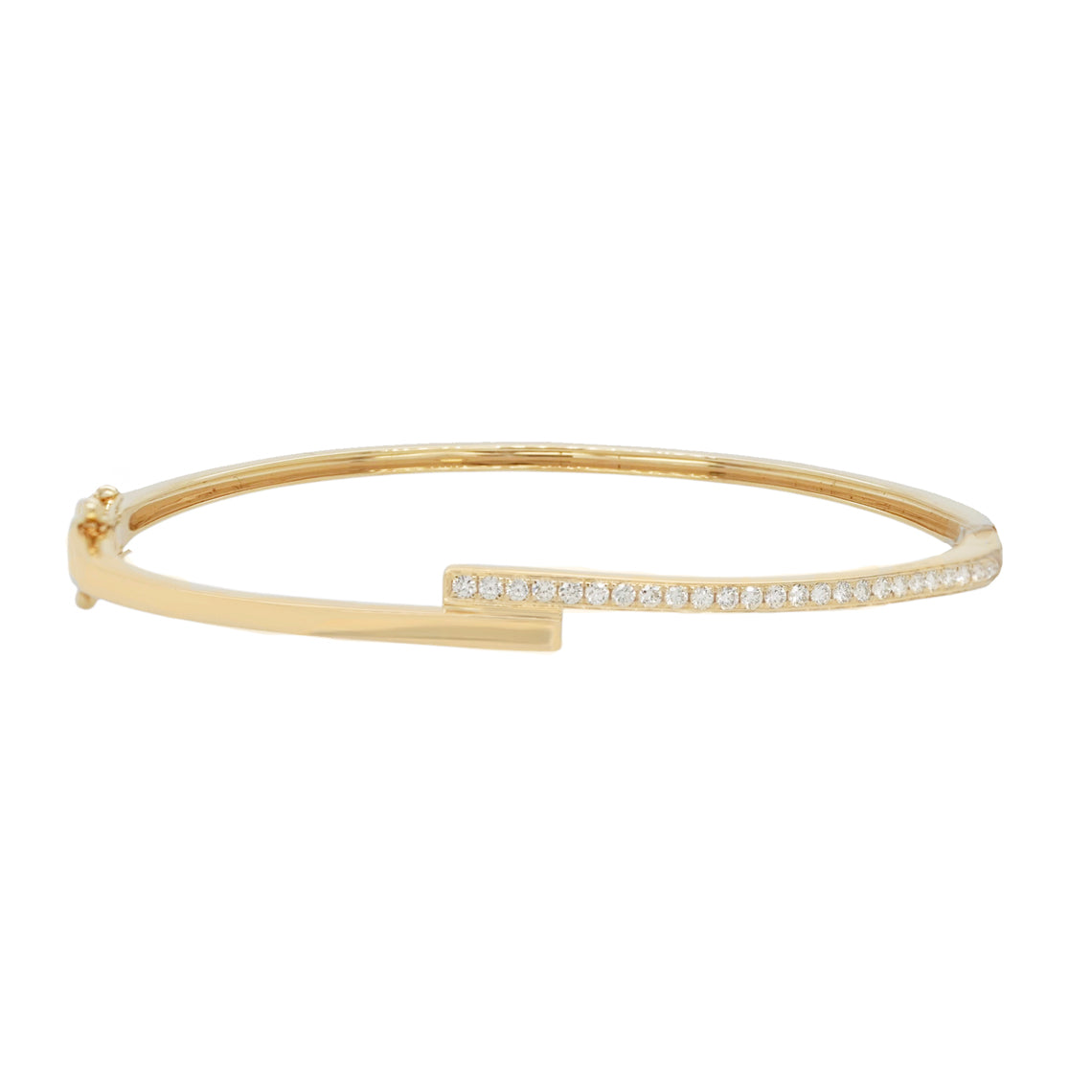 14k Diamond Wrap Bangle