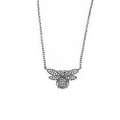 Diamond Bee Necklace