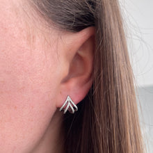 Load image into Gallery viewer, Pave Pointed Cuff Earrings
