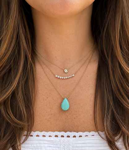14k Graduating Bar Necklace
