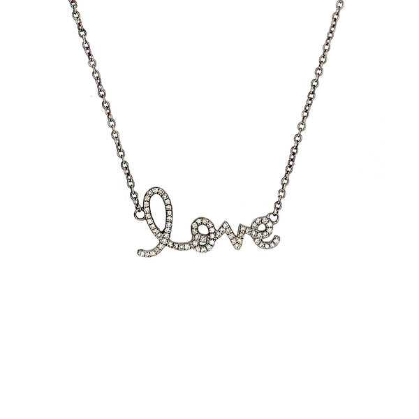 Cursive Love Necklace