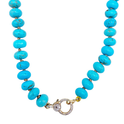14k Turquoise Knotted Chain