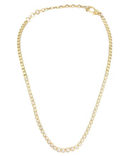 Load image into Gallery viewer, 14k Diamond Bezel Necklace
