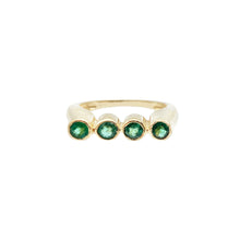 Load image into Gallery viewer, 14k Gemstone Stevie Retro Ring
