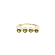 Load image into Gallery viewer, 14k Gemstone Stevie Retro Ring
