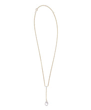 Load image into Gallery viewer, 14k Gold Pave Lariat Clasp Chain
